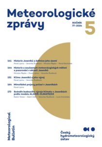 Přečtete si více ze článku Klima Jeseníků – speciální číslo Meteorologických zpráv 2024/5